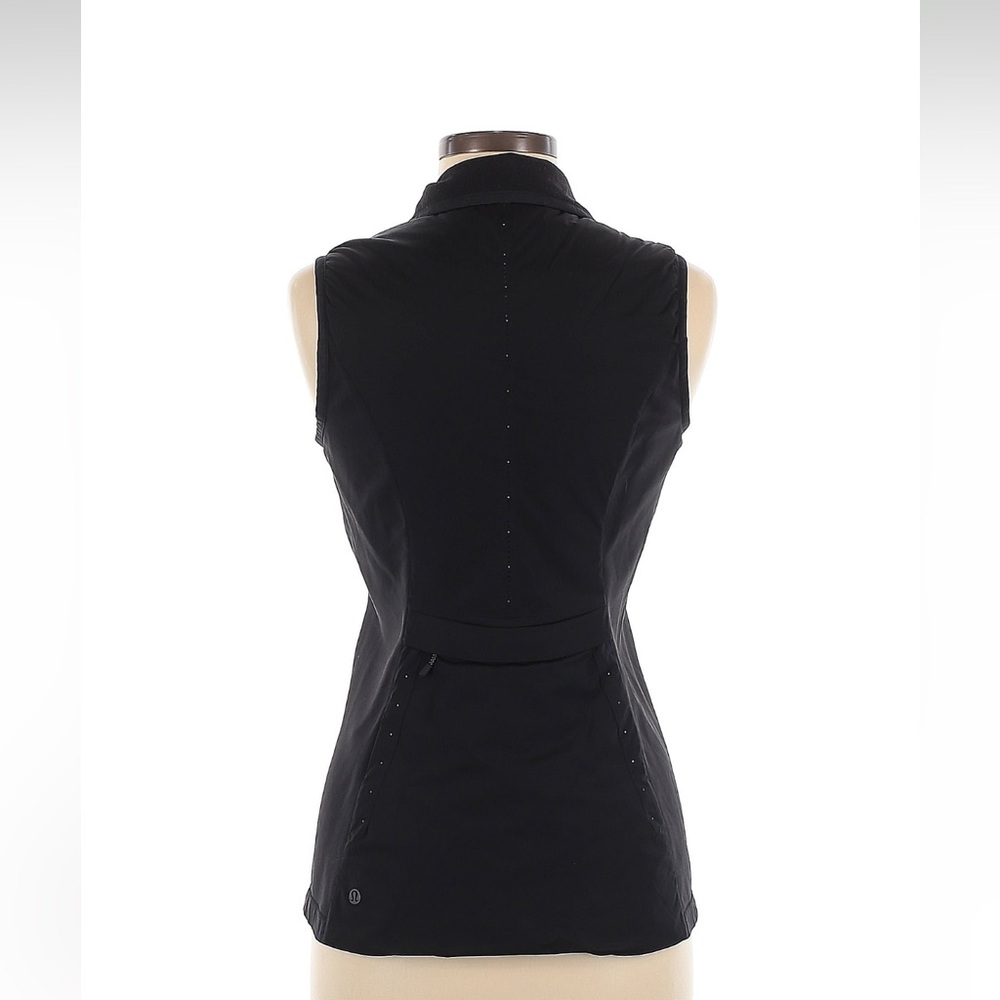 Lululemon run for cold vest black style W4IG6S size 6 reflective running - Picture 4 of 5